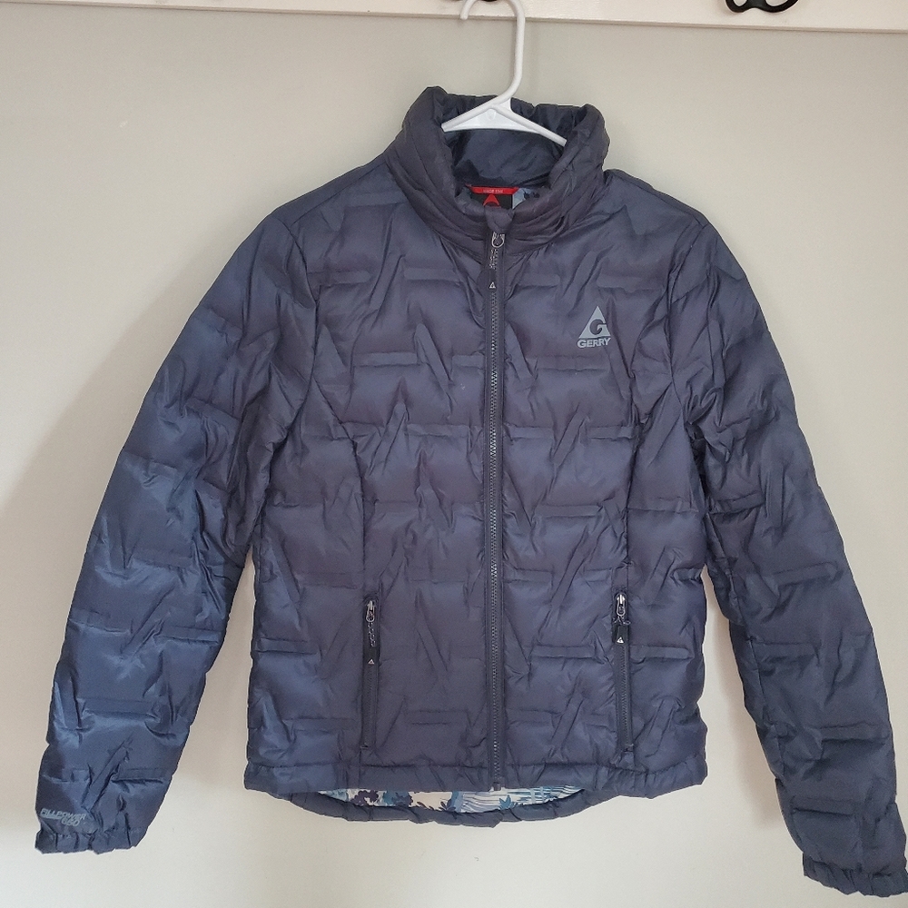 Gerry Blue Packable Puffer Down Winter Jacket War… - image 1